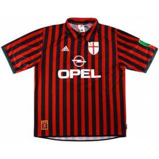 Thailandia Maglia AC Milan Replica Home Retro 1999 2000 Rosso