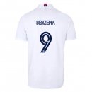Maglia Real Madrid Home NO.9 Benzema 2020 2021 Bianco Maglia Real Madrid Home NO.9 Benzema 2020 2021 Bianco