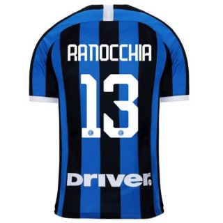 Maglia Inter Milan NO.13 Ranocchia Home 2019 2020 Blu