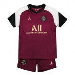 Maglia Paris Saint Germain Terza Bambino 2020 2021 Borgogna