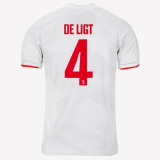Maglia Juventus NO.4 De Ligt Away 2019 2020 Grigio Bianco
