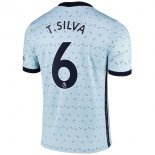 Maglia Chelsea NO.6 T. Silva Away 2020 2021 Blu