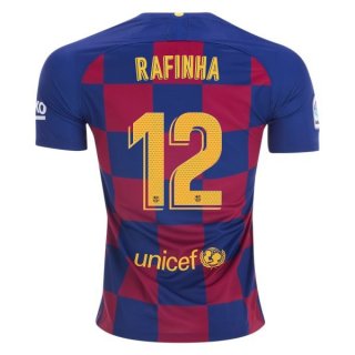 Maglia Barcellona NO.12 Rafinha Home 2019 2020 Blu Rosso