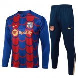 Felpa Allenamento Barcellona 2024 2025 Blu Rosso 3