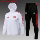 Giacca a vento Manchester United Set Completo 2022 Bianco Nero Giacca a vento Manchester United Set Completo 2022 Bianco Nero