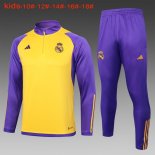 Bambino Felpa Real Madrid 2024 2025 Giallo Porpora