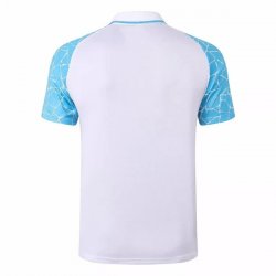 Polo Manchester City 2020-2021 Bianco Blu Polo Manchester City 2020-2021 Bianco Blu