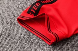 Polo Set Completo Manchester United 2019 2020 Rosso Nero Polo Set Completo Manchester United 2019 2020 Rosso Nero