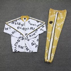 Giacca Paris Saint Germain 2021 2022 Bianco Giallo Giacca Paris Saint Germain 2021 2022 Bianco Giallo