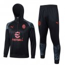 Felpa Cappuccio AC Milan 2024 Nero 2 Felpa Cappuccio AC Milan 2024 Nero 2