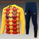 Bambino Felpa Allenamento Barcellona 2024 2025 Giallo Rosso 3