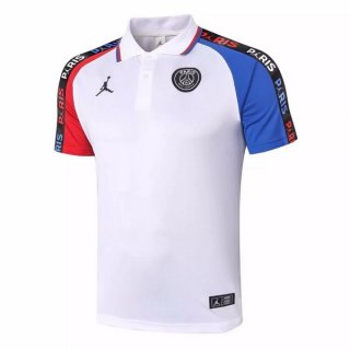 Polo Paris Saint Germain 2020 2021 Bianco Rosso Blu