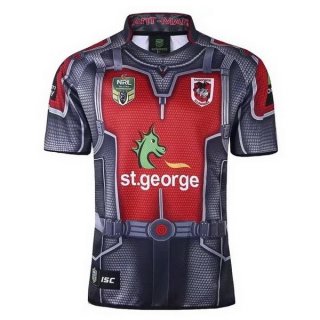 Thailandia Maglia St.George Illawarra Dragons 2017 2018 Grigio