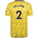 Maglia Arsenal NO.2 Bellerin Away 2019 2020 Giallo Maglia Arsenal NO.2 Bellerin Away 2019 2020 Giallo