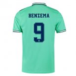 Maglia Real Madrid NO.9 Benzema Terza 2019 2020 Verde