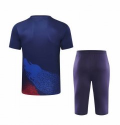 Maglia di Formazione Barcellona Set Completo 2019 2020 Blu Navy Rosso