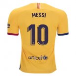 Maglia Barcellona NO.10 Messi Away 2019 2020 Giallo