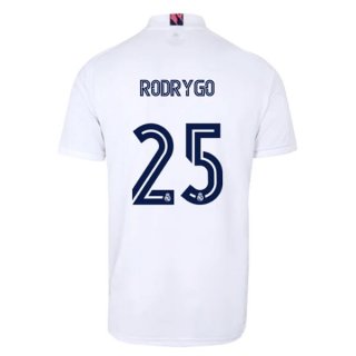 Maglia Real Madrid Home NO.25 Rodrygo 2020 2021 Bianco