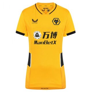Maglia Wolves Home Donna 2021 2022 Giallo