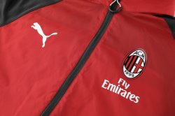 Giacca a vento AC Milan 2019 2020 Rosso Nero Giacca a vento AC Milan 2019 2020 Rosso Nero