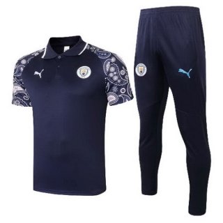 Polo Manchester City Set Completo 2020-2021 Porpora Nero