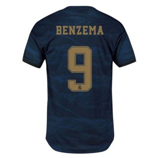 Maglia Real Madrid NO.9 Benzema Away 2019 2020 Blu