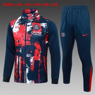 Bambino Giacca PSG 2024 2025 Rosso Blu 3