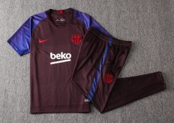 Maglia di Formazione Barcellona Set Completo 2019 2020 Porpora Navy