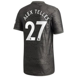 Maglia Manchester United NO.27 Alex Telles Away 2020 2021 Nero