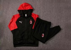 Felpa Cappuccio AC Milan 2021 2022 Rosso Nero