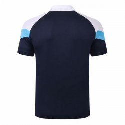 Polo Marseille 2020 2021 Bianco Blu Polo Marseille 2020 2021 Bianco Blu