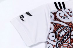 Maglia di Formazione Rugby All Blacks 2017 2018 Bianco