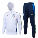 Felpa Cappuccio Italia 2024 2025 Bianco 3 Felpa Cappuccio Italia 2024 2025 Bianco 3
