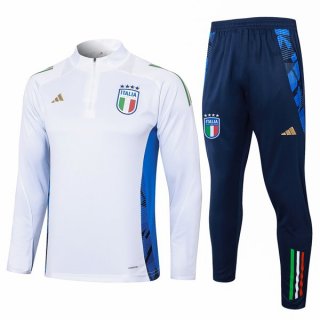 Felpa Allenamento Italia 2024 2025 Bianco 3