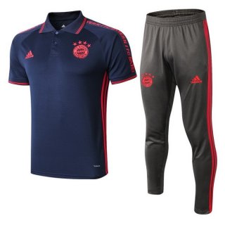 Polo Set Completo Bayern Munich 2019 2020 Blu Grigio