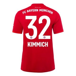 Maglia Bayern Munich NO.32 Kimmich Home 2019 2020 Rosso