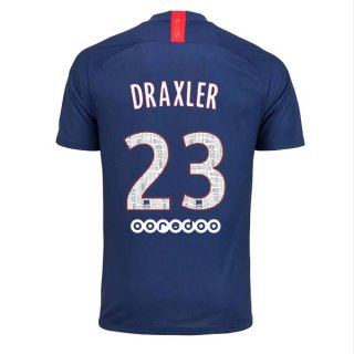 Maglia Paris Saint Germain NO.23 Draxler Home 2019 2020 Blu