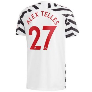 Maglia Manchester United NO.27 Alex Telles Terza 2020 2021 Bianco
