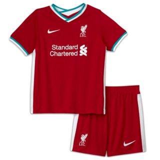 Maglia Liverpool Home Bambino 2020 2021 Rosso