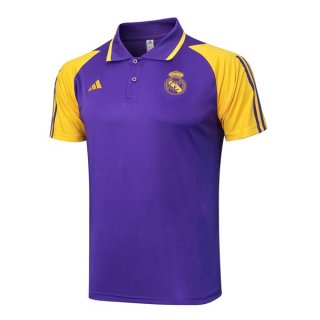 Polo Real Madrid 2024 2025 Porpora Giallo