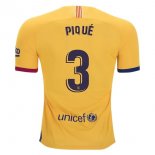 Maglia Barcellona NO.3 Pique Away 2019 2020 Giallo