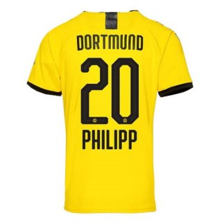 Thailandia Maglia Borussia Dortmund NO.20 Phillipp Home 2019 2020 Giallo