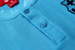 Polo Set Completo Barcellona 2019 2020 Blu Luce