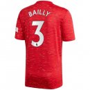 Maglia Manchester United NO.3 Bailly Home 2020 2021 Rosso Maglia Manchester United NO.3 Bailly Home 2020 2021 Rosso