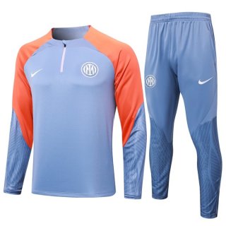 Felpa Allenamento Inter Milan 2024 2025 Grigio Arancione 3