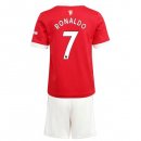 Maglia Manchester United NO.7 Ronaldo Home Bambino 2021 2022 Maglia Manchester United NO.7 Ronaldo Home Bambino 2021 2022