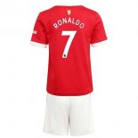 Maglia Manchester United NO.7 Ronaldo Home Bambino 2021 2022