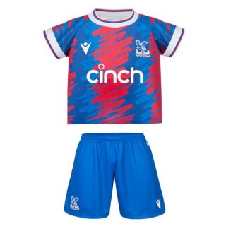 Maglia Crystal Palace Home Bambino 2022 2023 Rosso Blu