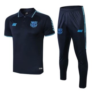 Polo Set Completo Barcellona 2019 2020 Nero Blu