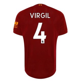 Maglia Liverpool NO.4 Virgil Home 2019 2020 Rosso